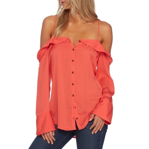 Free People Walk This Way Button Down - Picture 1 of 13